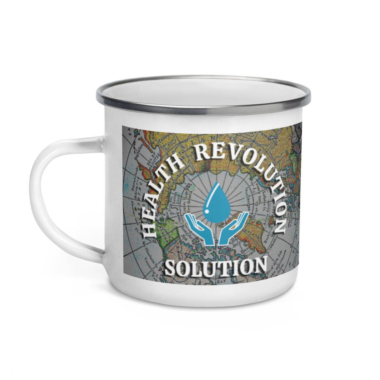 “What’s In Your Water?” Enamel Mug