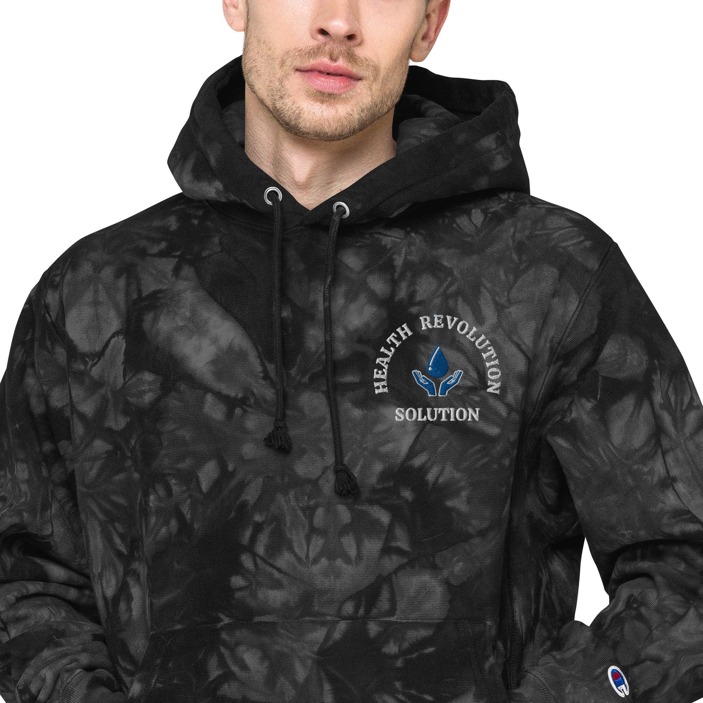 Branded Unisex Champion Tie Dye Hoodie (Embroidered)