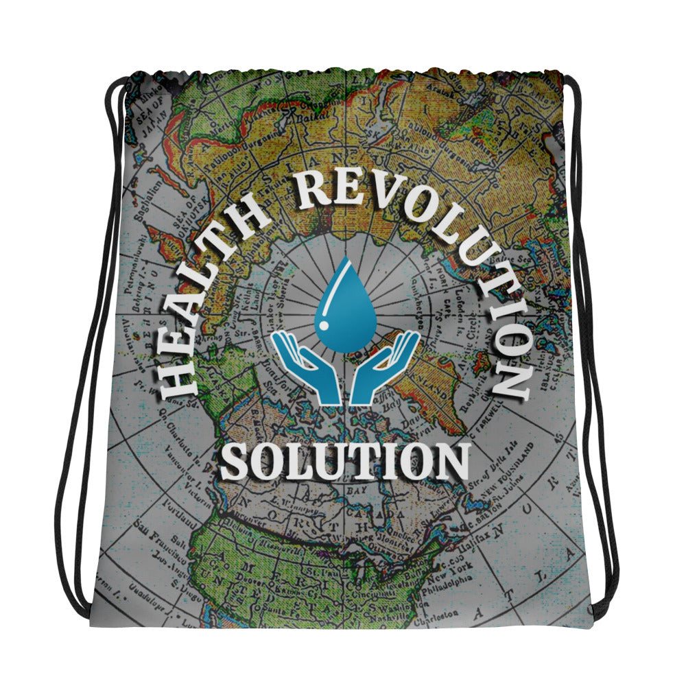 Health Revolution Solution Drawstring Bag