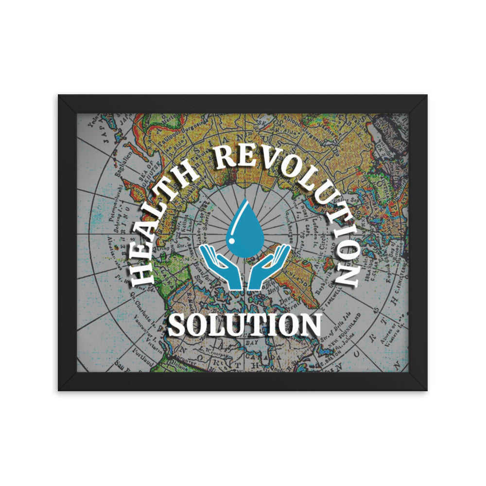 Health Revolution Solution Framed Poster
